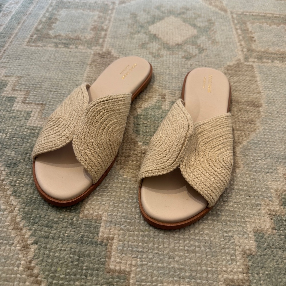 Cole Haan Raffia Slide sandals 10